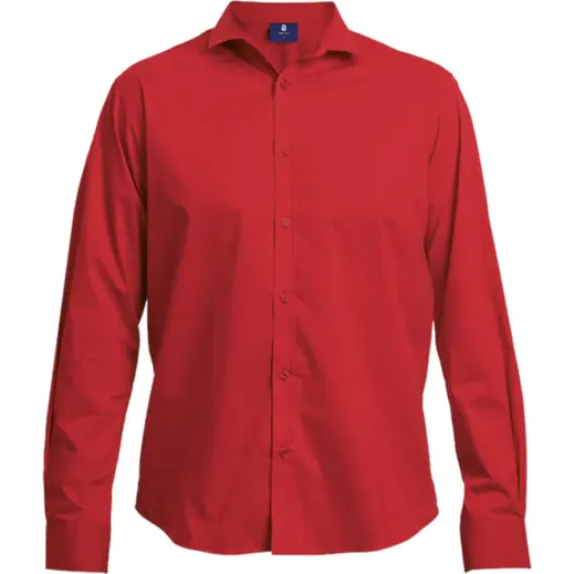 Mens Slim Fit Lounge Long Sleeve True Red